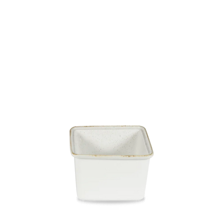 Churchill Stonecast Hints White stoofschaal 18 x 19,4 x 11,5 cm – witte ovenvaste kom voor restaurants