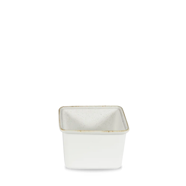 Churchill Stonecast Hints White stoofschaal 18 x 19,4 x 11,5 cm – witte ovenvaste kom voor restaurants