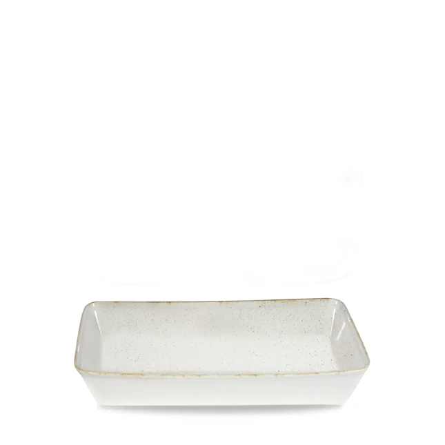 Stonecast Hints White Rectangular Baking Tray 38x25x6.2cm
