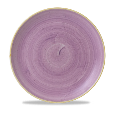 Churchill Stonecast Lavender evolve coupebord Ø 28,8 cm – lila porseleinen bord voor restaurants