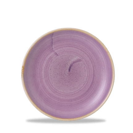 Churchill Stonecast Lavender evolve coupebord Ø 16,5 cm – klein lila porseleinen bordje voor café en bar