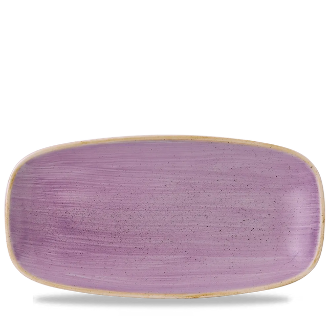 Churchill Stonecast Lavender ovaal chefsbord 29,8 x 15,3 cm – lila porseleinen bord voor fine dining