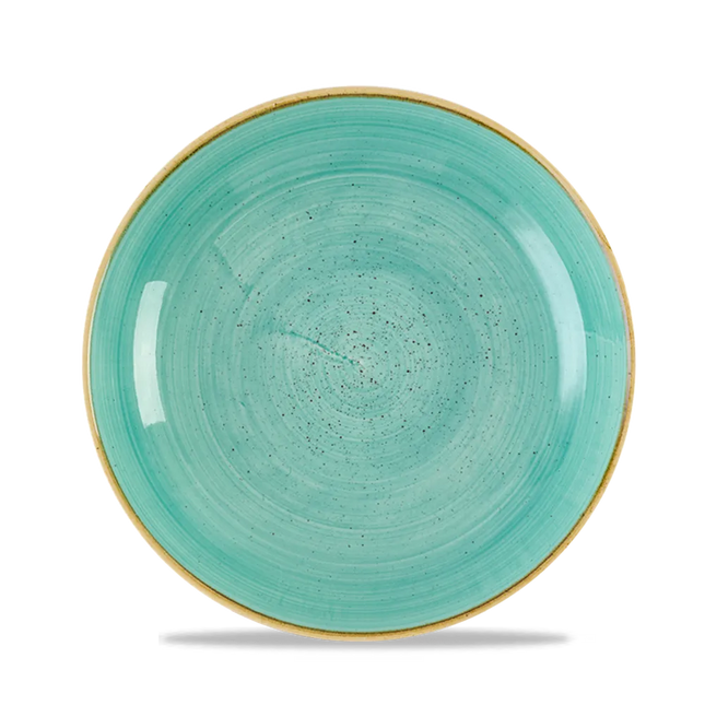 Churchill Stonecast Mint coupe kom Ø 24,8 cm – ruime mintgroene serveerkom voor horeca