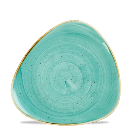 Churchill Stonecast Mint Lotus bord Ø 23 cm – mintgroen bloemvormig bord voor horeca