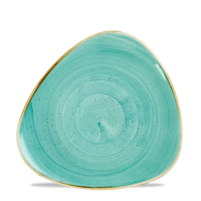 Churchill Stonecast Mint Lotus bord Ø 23 cm – mintgroen bloemvormig bord voor horeca