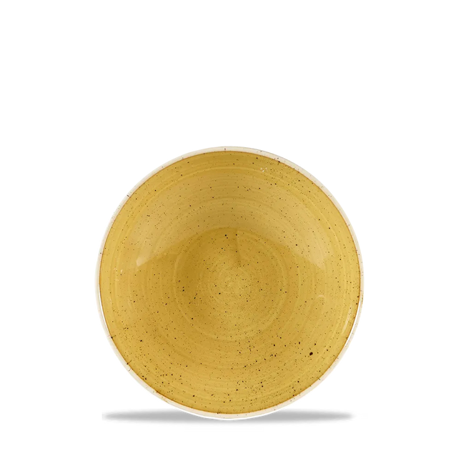 Stonecast Mustard Evolve Coupe Bowl 18cm 12/box