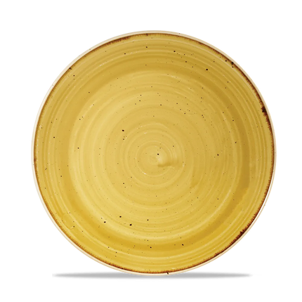 Stonecast Mustard Evolve Coupe Plate 22cm 12/box