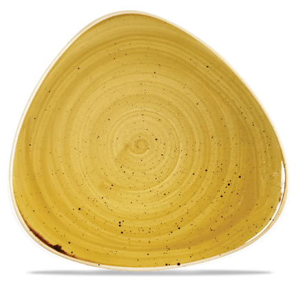 Churchill Stonecast Mustard Lotus bord Ø 30 cm – groot mosterdgeel porseleinen bord voor restaurants