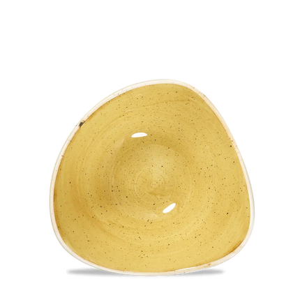 Churchill Stonecast Mustard Lotus kom Ø 15 cm – klein mosterdgeel porseleinen kommetje voor restaurants