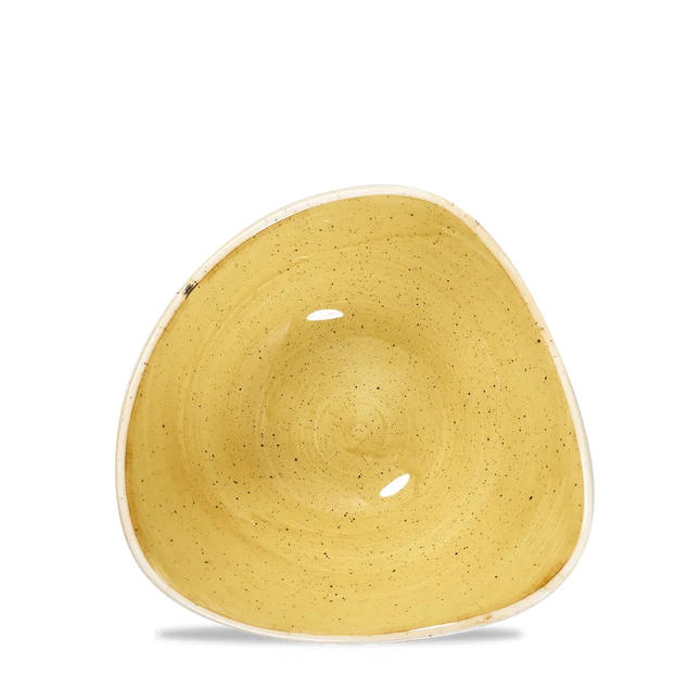 Churchill Stonecast Mustard Lotus kom Ø 15 cm – klein mosterdgeel porseleinen kommetje voor restaurants