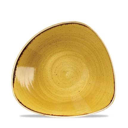 Churchill Stonecast Mustard Lotus kom Ø 23 cm – mosterdgeel porseleinen kom voor horeca