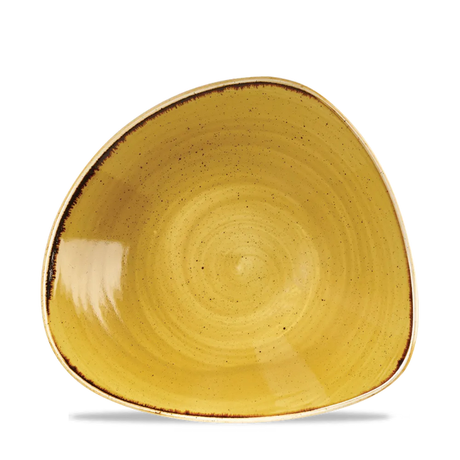 Churchill Stonecast Mustard Lotus kom Ø 23 cm – mosterdgeel porseleinen kom voor horeca