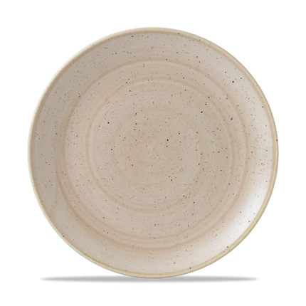 Churchill Stonecast Nutmeg Cream evolve coupebord Ø 26 cm – crèmekleurig reactief glazuur bord voor restaurants