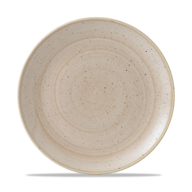 Churchill Stonecast Nutmeg Cream evolve coupebord Ø 26 cm – crèmekleurig reactief glazuur bord voor restaurants