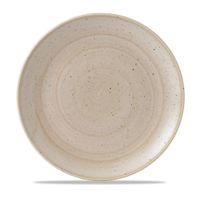 Churchill Stonecast Nutmeg Cream evolve coupebord Ø 29 cm – crèmekleurig porseleinen bord voor horeca
