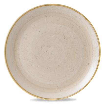 Churchill Stonecast Nutmeg Cream evolve coupebord Ø 32,4 cm – groot crèmekleurig bord voor fine dining