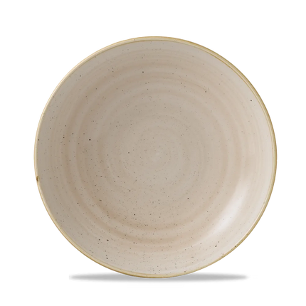 Churchill Stonecast Nutmeg Cream evolve coupekom Ø 25 cm – crèmekleurig reactief glazuur kom voor horeca