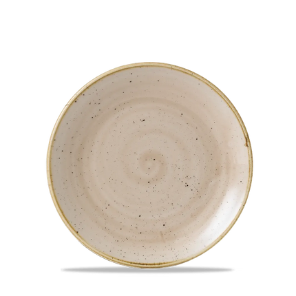Churchill Stonecast Nutmeg Cream evolve coupebord Ø 17 cm – klein crèmekleurig porseleinen bordje voor fine dining