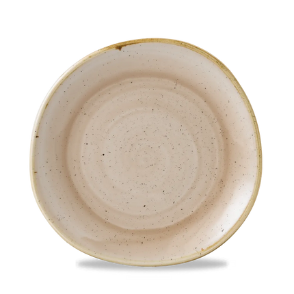 Stonecast Nutmeg Cream Round Trace Plate 21cm 12/box