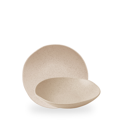Churchill Stonecast Nutmeg Cream Organic Coupe Bowl 22,5 cm – porseleinen kom – set van 6 – APS Glass & Bar Supply