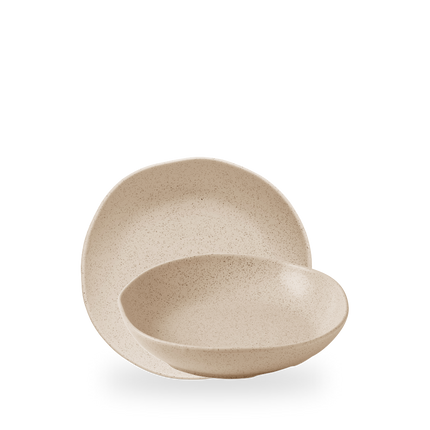 Churchill Stonecast Nutmeg Cream Organic diepe kom 22 cm – nootmuskaatcrème porseleinen kom voor soep