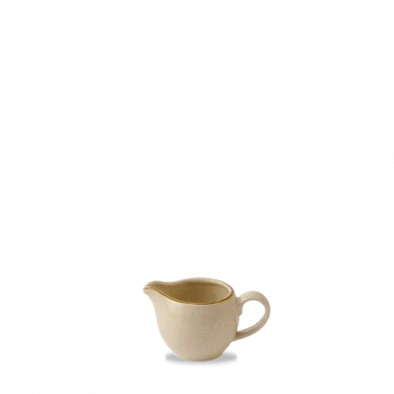 Churchill Stonecast Nutmeg Cream kannetje 114 ml – crème gespikkeld porseleinen melkkannetje voor cafés