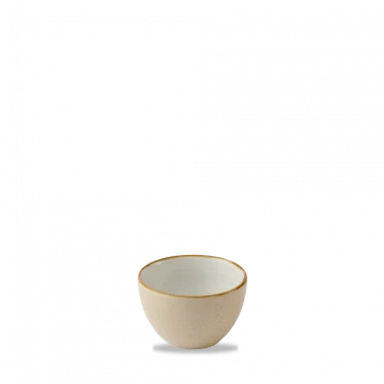 Churchill Stonecast Nutmeg Cream suikerpot 227 ml – crème gespikkeld porseleinen suikerpot voor hotels