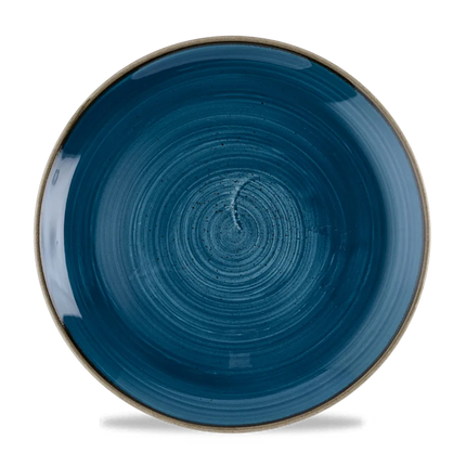 Churchill Stonecast Java Blue coupe bord Ø 28,8 cm – groot blauw bord voor horeca