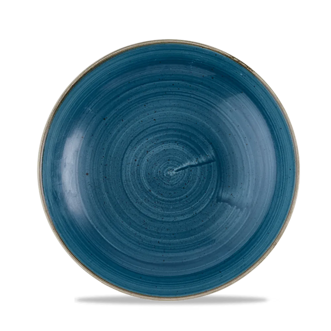 Churchill Stonecast Java Blue coupe kom Ø 24,8 cm – ruime blauwe serveerkom voor horeca