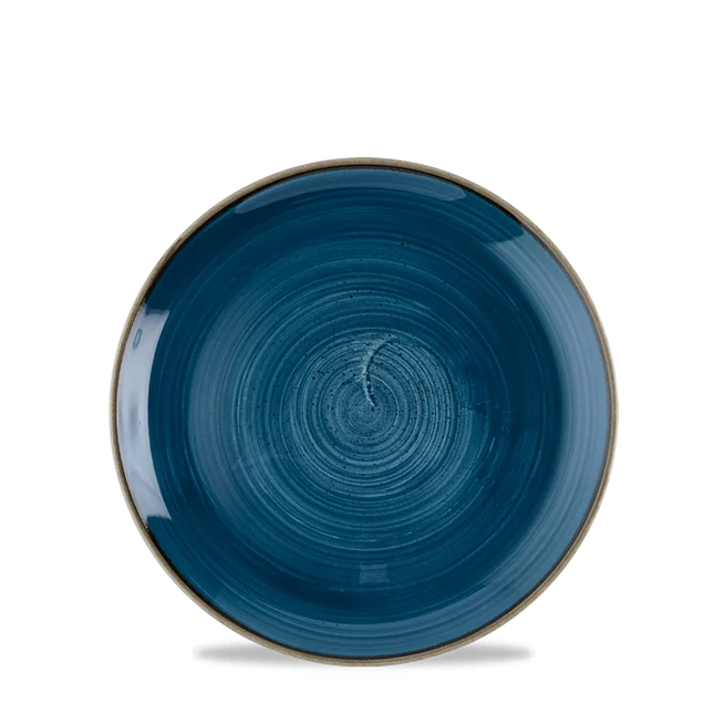 Churchill Stonecast Java Blue coupe bord Ø 16,5 cm – klein blauw bijzetbord voor restaurants