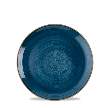 Churchill Stonecast Java Blue coupe bord Ø 16,5 cm – klein blauw bijzetbord voor restaurants