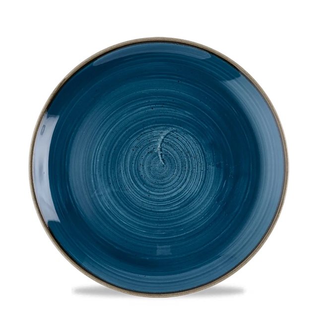 Churchill Stonecast Java Blue coupe bord Ø 21,7 cm – blauw bord voor fine dining