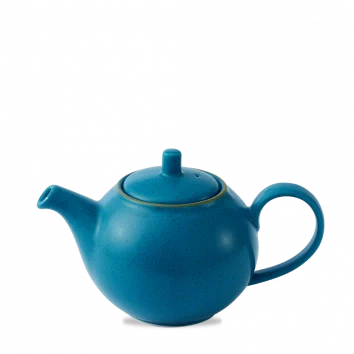 Churchill Stonecast Java Blue koffiepot 426 ml – blauw gespikkeld porseleinen kannetje voor horeca en hotels