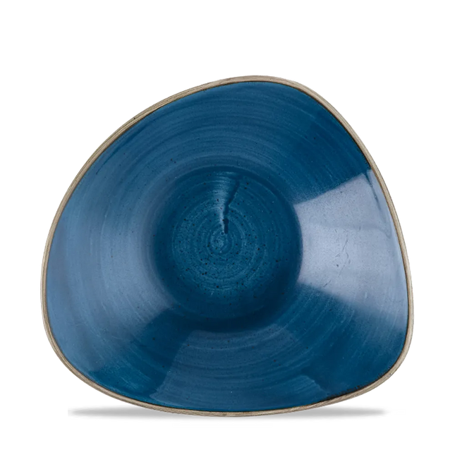 Churchill Stonecast Java Blue Lotus kom Ø 22,9 cm – grote blauwe kom voor buffetpresentatie