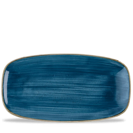 Stonecast Java Blue Chefs Oblong Plate 35,5x18,9cm 6/box
