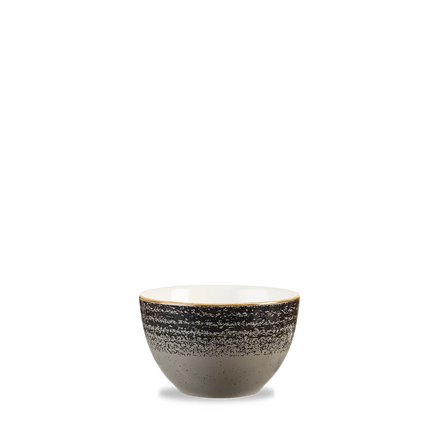 Churchill Studio Prints Charcoal Black Profile suikerpot 237 ml – zwart porseleinen suikerpotje voor horeca