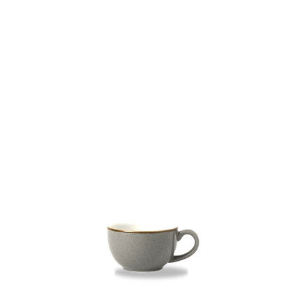 Churchill Stonecast Grey cappuccino kopje 170 ml – klein grijs porseleinen kopje voor café en bar