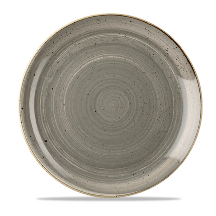 Churchill Stonecast Grey evolve coupebord Ø 29 cm – grijs porseleinen bord voor restaurants