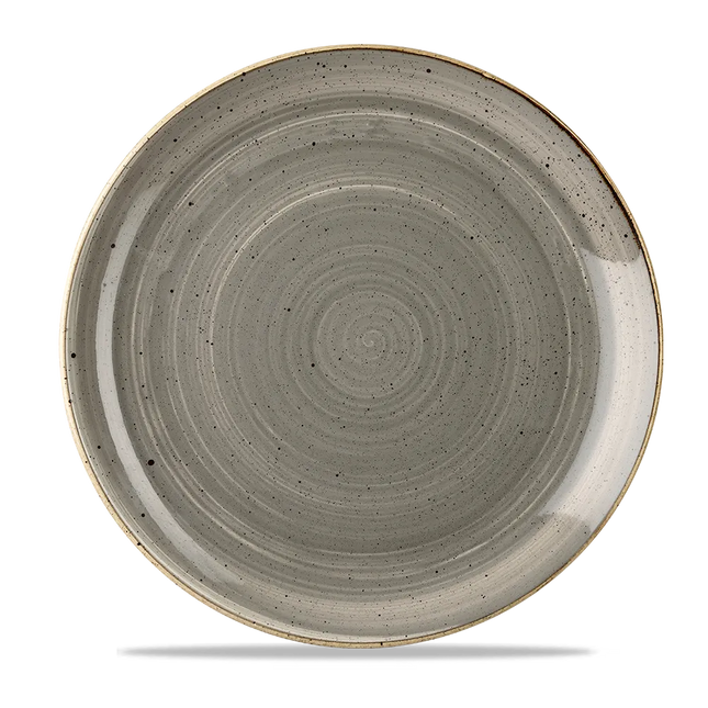 Churchill Stonecast Grey evolve coupebord Ø 29 cm – grijs porseleinen bord voor restaurants