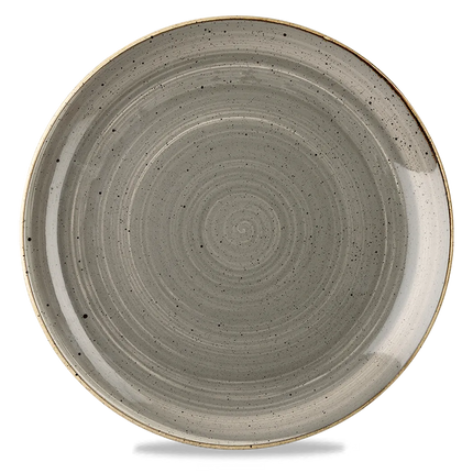 Churchill Stonecast Grey evolve coupebord Ø 30 cm – groot grijs porseleinen bord voor horeca