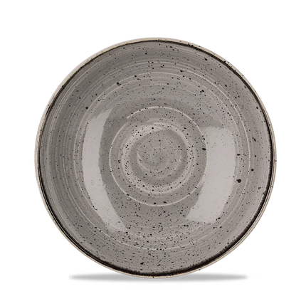 Churchill Stonecast Grey evolve coupekom Ø 25 cm – grijs reactief glazuur kom voor fine dining
