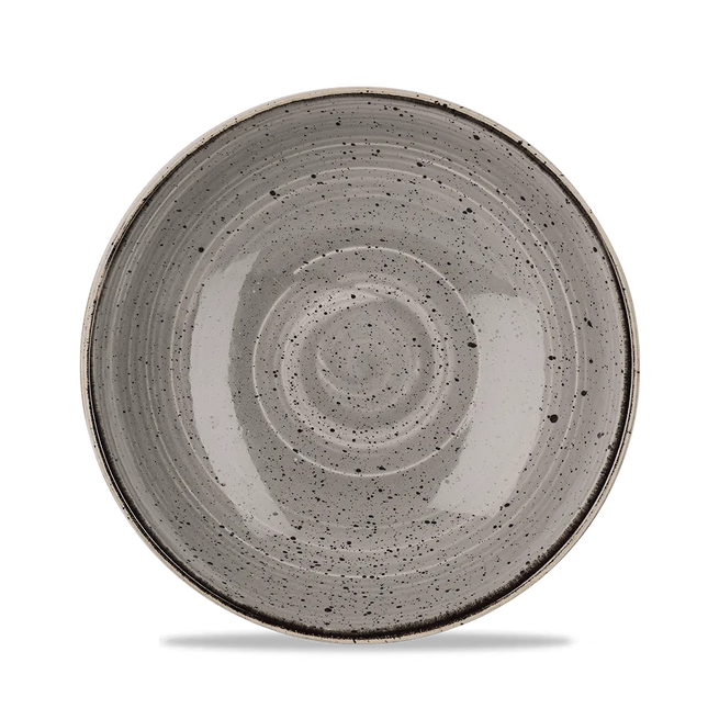 Churchill Stonecast Grey evolve coupekom Ø 25 cm – grijs reactief glazuur kom voor fine dining