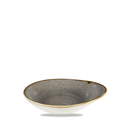 Stonecast Grey Round Dish 18.5x16.8cm 12/box