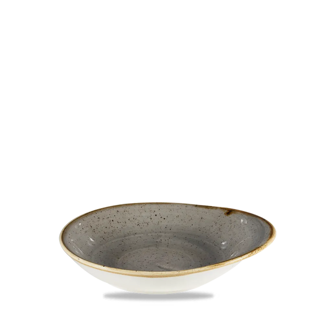 Stonecast Grey Round Dish 18.5x16.8cm 12/box