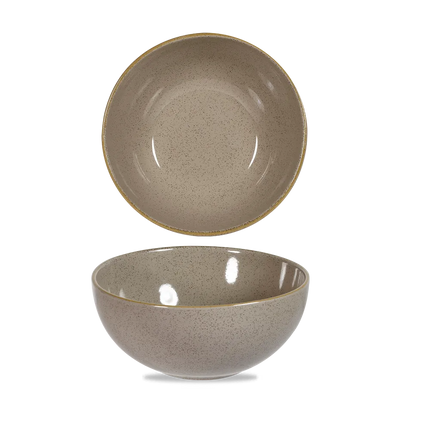 Churchill Stonecast Grey noedelkom 1242 ml – grote grijs porseleinen kom voor Aziatische horeca