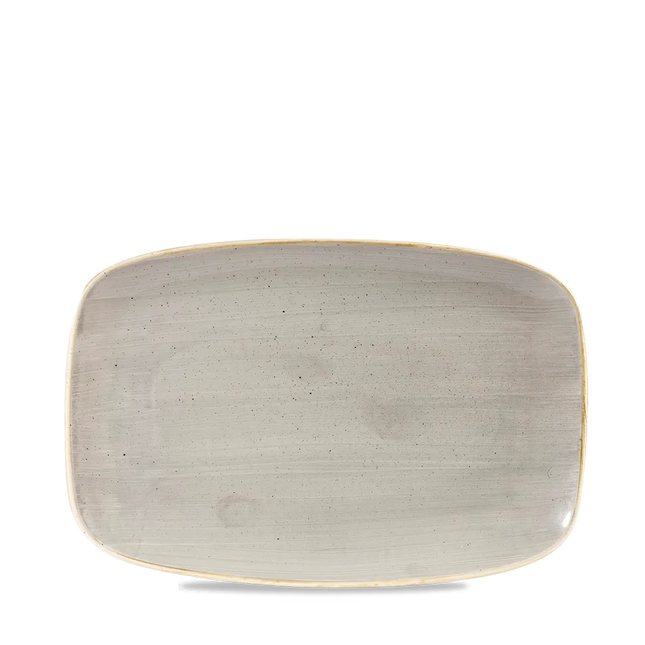 Stonecast Grey Chefs Oblong Plate 23.7x15.7cm 12/box