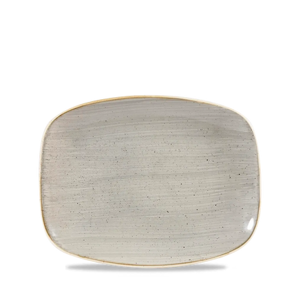 Stonecast Grey Chefs Oblong Plate 26.1x20.2cm 12/box