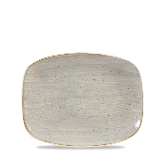 Stonecast Grey Chefs Oblong Plate 26.1x20.2cm 12/box