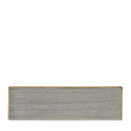 Stonecast Grey Oblong Plate 30X9cm 6/box