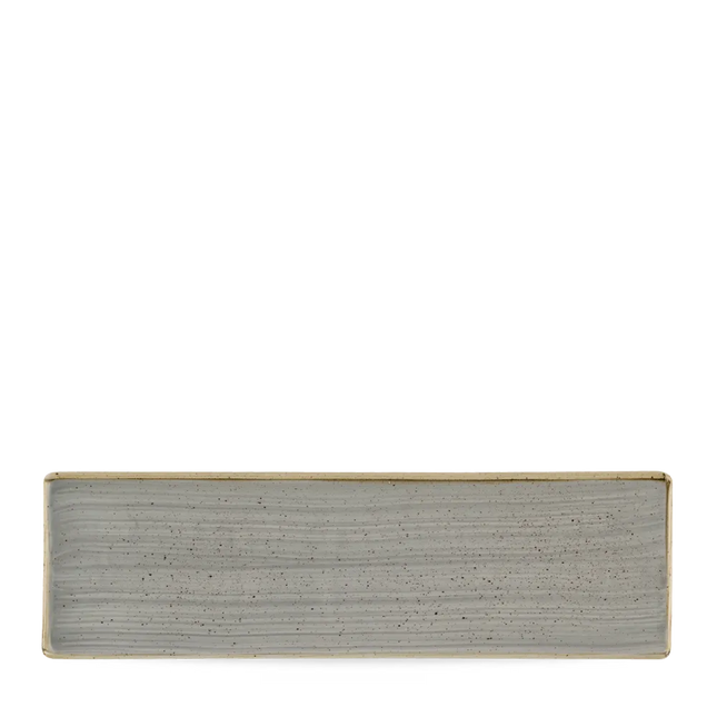 Stonecast Grey Oblong Plate 30x9cm 6/box